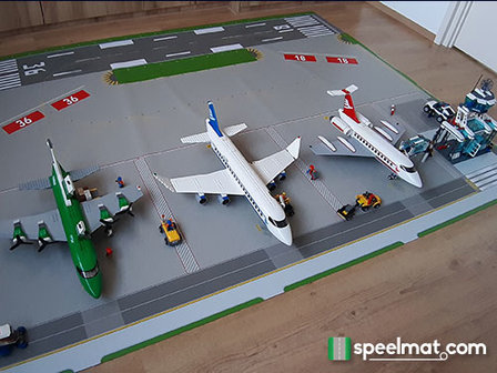 Vliegveld LEGO XL - Speelmat