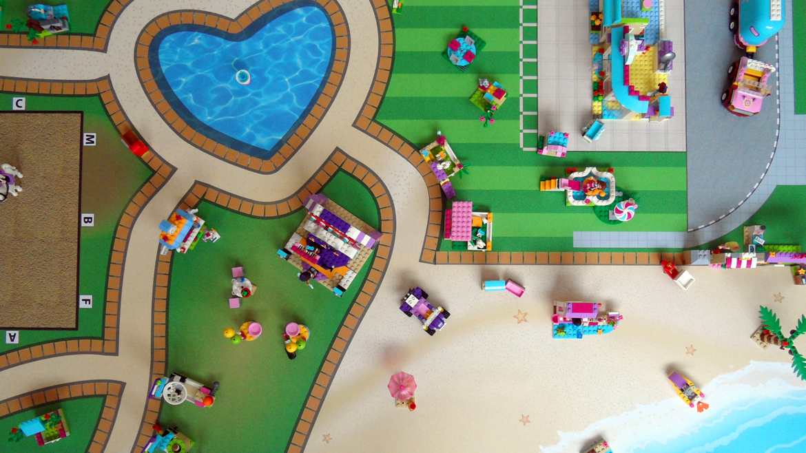 Krankzinnigheid betalen volgens Speelmat voor LEGO Friends Heartlake City - Speelmat